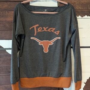 Texas Longhorn Dark Gray and Orange Sweatshirt